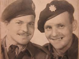 Canadian soldiers in Holland during WWII liberation