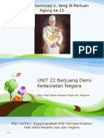 Perlembagaan malaysia menjamin taat setia yang tidak berbelah bagi kepada negara supaya semangat patriotisme dapat dibentuk.perkara 24, perlembagaan malaysia menyatakan bahawa seseorang yang mempunyai kerakyatan negara lain akan dilucutkan kewarganegaraannya. Unit 22 Nilai Taat Setia Kepada Raja Dan Negara