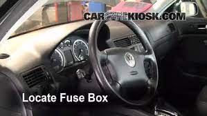 It protects an electrical circuit from excessive current. Interior Fuse Box Location 1999 2005 Volkswagen Jetta 2004 Volkswagen Jetta Gl 2 0l 4 Cyl Sedan