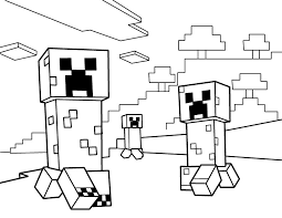 Print it, color and hang it on the wall in case of a creeper apocalypse. Creeper Coloring Pages Coloring Home