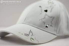 The Domestic Diva Diy Craft Adding Bling To A Baseball Cap Diy Clothes And Shoes Diy Bedazzled Hats