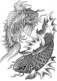 Top 14 dark souls tattoo designs 1. Angry Black And White Koi Fish Tattoo Design Tattooimages Biz