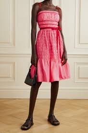 Abito taffeta di colore rosa in simone rocha. Designer Dresses Net A Porter