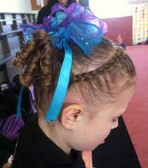 Cute Gymnastics Hairstyle Headband Braid Into Curly Pigtails Gymnastics Hair Black Girl Short Hairstyles Braided Ponytail Hairstyles