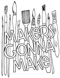 Step by step guide to making a coloring sheet out of one of your photos. Makers Gonna Make Free Coloring Page Stevie Doodles Free Printable Coloring Pages