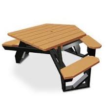 Recycled Plastic Hexagonal Ada Picnic Table Picnic Tables Upbeat Com Picnic Table Recycled Plastic Plastic Picnic Tables