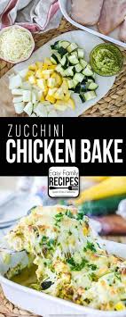 Perfect for meal prepping or throwing. Chicken Zucchini Casserole Easy Family Meals Recipes Chicken Zucchini Casserole