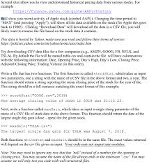 From 1976 until 1984 apple had a rich history with a lot of significant advances, but it was essentially a private boutique company with some very interesting and ground breaking products. Solved This Is A Python Question Https Finance Yahoo Co Chegg Com