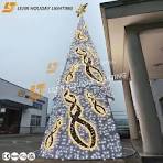 LED Outdoor Holiday Decoration 3D Christmas Tree Motif Lights for Commercial