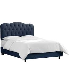 Skyline Furniture Custom Microsuede Button Tufted Headboard White White Finish Twin Walmart Com Walmart Com