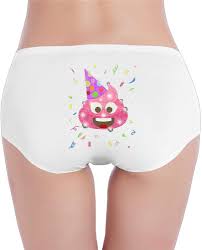 Amazon.com: Pink Shining Poop Cool Women's Soft Underpants Hipster Panty :  Clothing, Shoes & Jewelry
