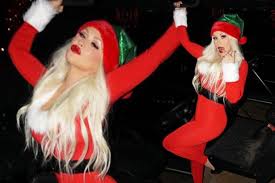 Christina aguilera my kind of christmas christmas time. Christina Aguilera Is A Very Sexy Santa As She Gets Ready For Christmas In Curve Hugging Festive Outfit Mirror Online
