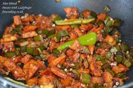 Nuts, chopped powdered sugar, sifted. Aloo Bhindi Potato With Ladyfinger