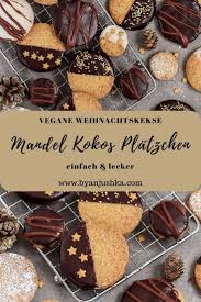 Vegane Mandel Kokos Platzchen Einfache Weihnachtsplatzchen Rezept In 2020 Einfach Lecker Vegane Vegane Kekse