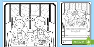 This confession coloring page is an awesome sacrament of penance and reconciliation coloring sheet. My First Holy Communion Scrapbook Cover Colouring Page