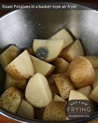 Roast Potatoes In A Basket Type Air Fryer Recipe Air Fryer Recipes Healthy Air Fryer Recipes Air Fried Food