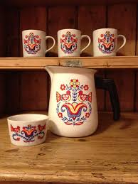 Vintage 5 Piece Berggren Scandinavian Coffee By Semellebescottage 52 00 Coffee Pot Scandinavian Vintage Dishes