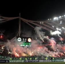 Apostolos nikolaidis stadium is the home ground of famous greek football team panathinaikos f.c. Olympiastadion Chaoten Sorgen Fur Spielabbruch In Athen Bilder Fotos Welt