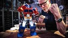 Adam Savage Reacts to Auto-Transforming Optimus Prime! - YouTube