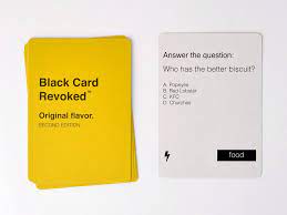 Check spelling or type a new query. Black Card Revoked Second Edition Cards For All People