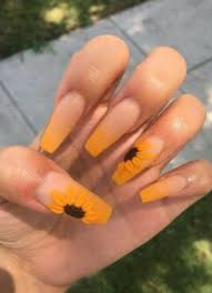 Get 10% off of your 1st order today! Nails Nail Ideas Flower And Yellow Nails Image 6373255 On Favim Com