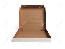 Download Front View Of Opened Pizza Box 3d Render On White Background Stock Photo Picture And Royalty Free Image Image 89770842 PSD Mockup Templates