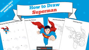 Draw two ovals & shape for the upper body. How To Draw Superman Easy Drawing Guides