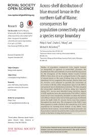 Pdf Across Shelf Distribution Of Blue Mussel Larvae In The