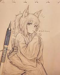 See more ideas about anime cat, cat art, cat drawing. Dekor Dekor Cat Sketch Anime Drawings Sketches Anime Drawings
