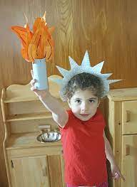 Tape them into a ring shape on the back of the torch. Crafts For Kids Make A Statue Of Liberty Crown And Torch Buggy And Buddy