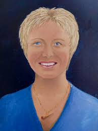 They said do a self portrait, No was my answer but after much nagging I  finally cracked so here am I in just a quick painting, about forty years  ago! Well, I