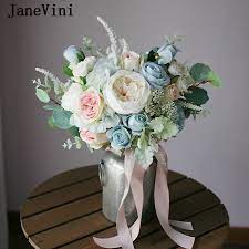 Maybe you would like to learn more about one of these? Janevini Elegant Wedding Bouquets Bridal Flowers Holder Silk Artificial Roses Light Blue Bouquet De Mariage Bruidsboeket Blauw Wedding Bouquets Aliexpress
