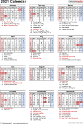 Free printable 2020 2021 calendar with holidays pdf. 2021 Calendar Free Printable Word Templates Calendarpedia