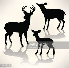 Maybe you would like to learn more about one of these? Deer Family Graphic Silhouette Illustrations Of A Deer Family Buck Deer Illustration Family Drawing Deer Family
