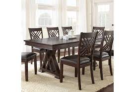 Do you suppose drop leaf dining room table sets looks great? Steve Silver Adrian X Motif Dining Table And 18 Leaf Wayside Furniture Dining Tables