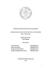 Proses pembuatan batako tidak berlubang dapat dilakukan dengan bahan dan peralatan yang sederhana antara lain: Doc Proposal Program Kreativitas Mahasiswa Batik Batako Plastik Solusi Penangulangan Sampah Mitra Yazid Mustofa Bidang Kegiatan Pkm Teknologi Wicak Cruseiro Academia Edu