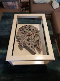 For instance, a round glass coffee table gives a modern and clean impression. Finally Found A Good Table For The Falcon 75192 In Australia Ikea Liatorp Lego