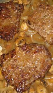 These cube steaks in mushroom gravy are a hearty and satisfying dish. Smothered Cube Steak Cube Steak Recipes Beef Recipes Recipes