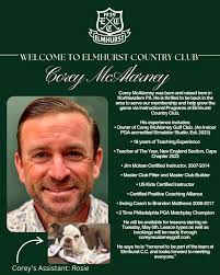 Please join us in giving a big Elmhurst welcome to Corey! ⛳️
