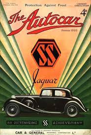 1935 Autocar Magazine Jaguar Cover Jaguar Car Jaguar Retro Cars