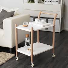 & up tall end tables and side tables to reflect your style and inspire your home. Ikea Ps 2017 Side Table On Castors Beech White 69x40 Cm Ikea