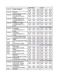 visual schedule behavior chart combination