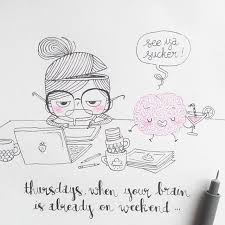 Instagram Photo By Marie Margo Mar 10 2016 At 3 59pm Utc Cute Drawings Brain Drawing Cartoon Painting