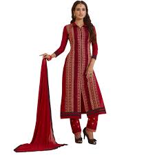 Buy Ethnicking Women's Chanderi Cottan Semi Stitched Salwar Suit (VHNW-10_Multi  _Free Size) at Amazon.in