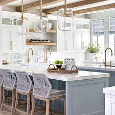Blue and white is a more popular solution for kitchens, which means that choosing blue and grey you'll make your kitchen more catchy and unusual. 21 Beautiful Blue And White Kitchen Design Ideas