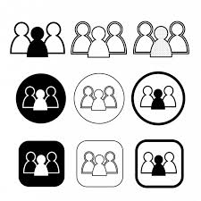 Black And White Icons People Simple People Icon Sign Design Vector And Png People Icon Sign Design Simple Icon