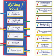Writing Goals Clip N Track Pocket Chart Primary