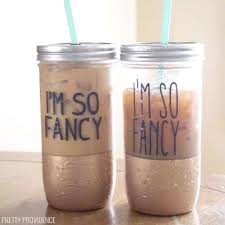 Giving a glitter treatment to your jars is not merely a restyling of jars. Diy Mason Jar Tumbler With Vinyl Decals Pretty Providence