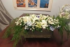 The beauty and elegance of this sympathy casket spray will be sure to celebrate the life of the deceased and help. Premature Baby Casket Spray Approximately 4x10 Inches With Roses Daisies And Delphinium Lighthouse Casket Flowers Funeral Flower Arrangements Casket Sprays