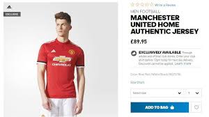 Will be shipped with authentic adidas tags. Manchester United S New Home Kit Blasted By Fans As Adidas Reveal Price For Just The Shirt Is A Staggering 90